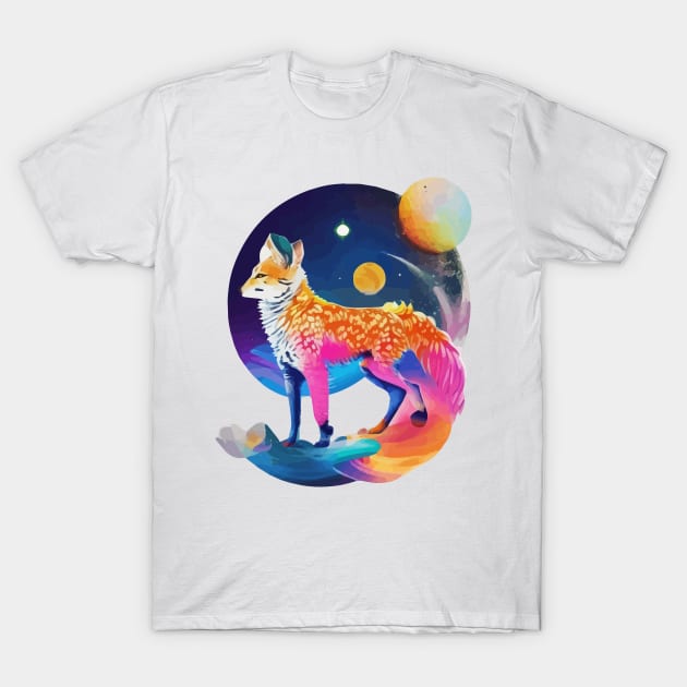 Cosmic Creatures - Where Animals and Stars Align T-Shirt by Moulezitouna